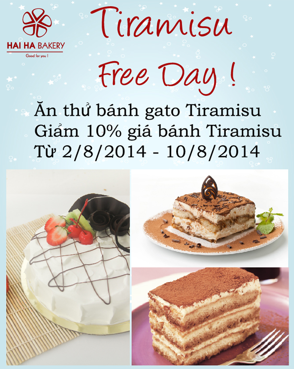 Tiramisu Free Day !